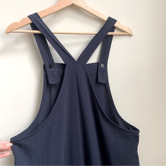 SHEIN, navy blue cotton poly blend romper with pockets in size S - Picture 5 of 12